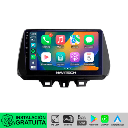 Hyundai Tucson 2019 - 2021 Pantalla Carplay Android 13 Navitech